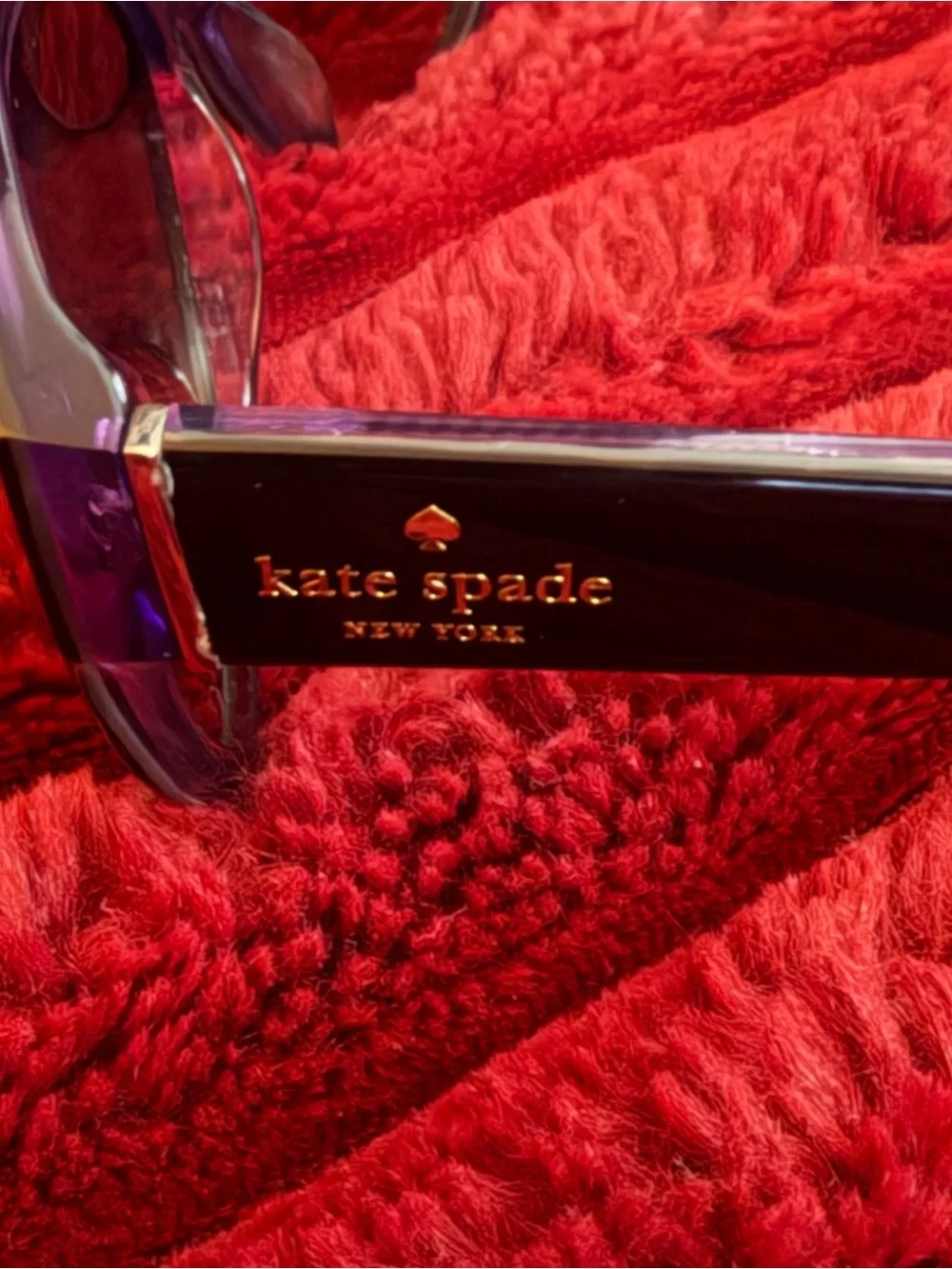 ♠️ Kate Spade Black Cat-Eye Women's Sunglasses with Gradient Lenses